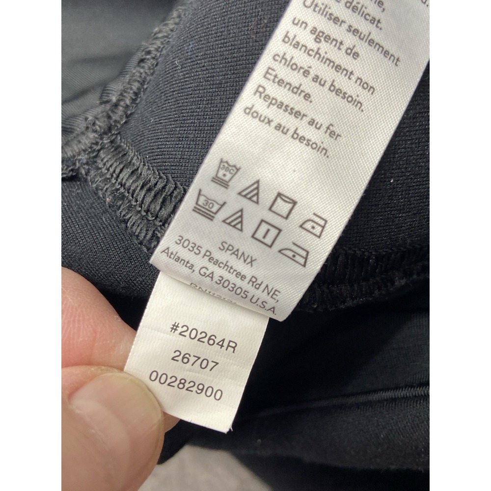 Spanx Leggings Womens Medium Black Skinny Straight Leg High Rise Slimming Pants - Picture 12 of 14